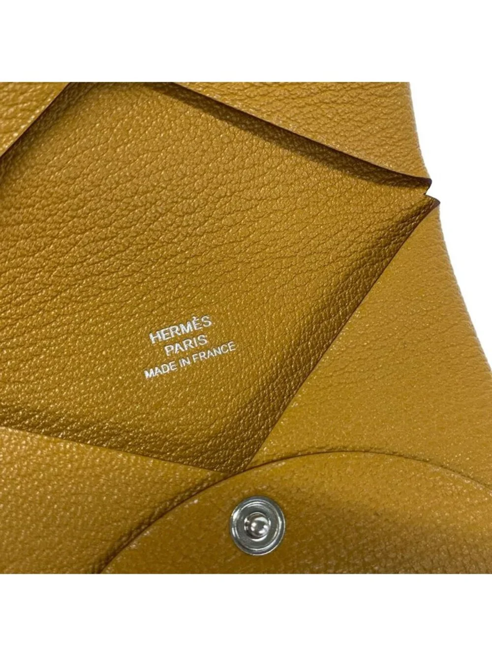 Hermes Coin Case Calvi Caramel - Picture 5 of 6